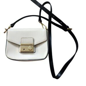 Innue Woman’s Purse Shoulder Bag Genuine Leather Ivory Crossbody Italy